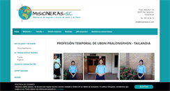 Desktop Screenshot of misioneras-sc.com