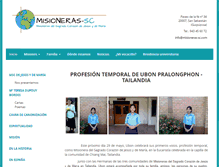 Tablet Screenshot of misioneras-sc.com